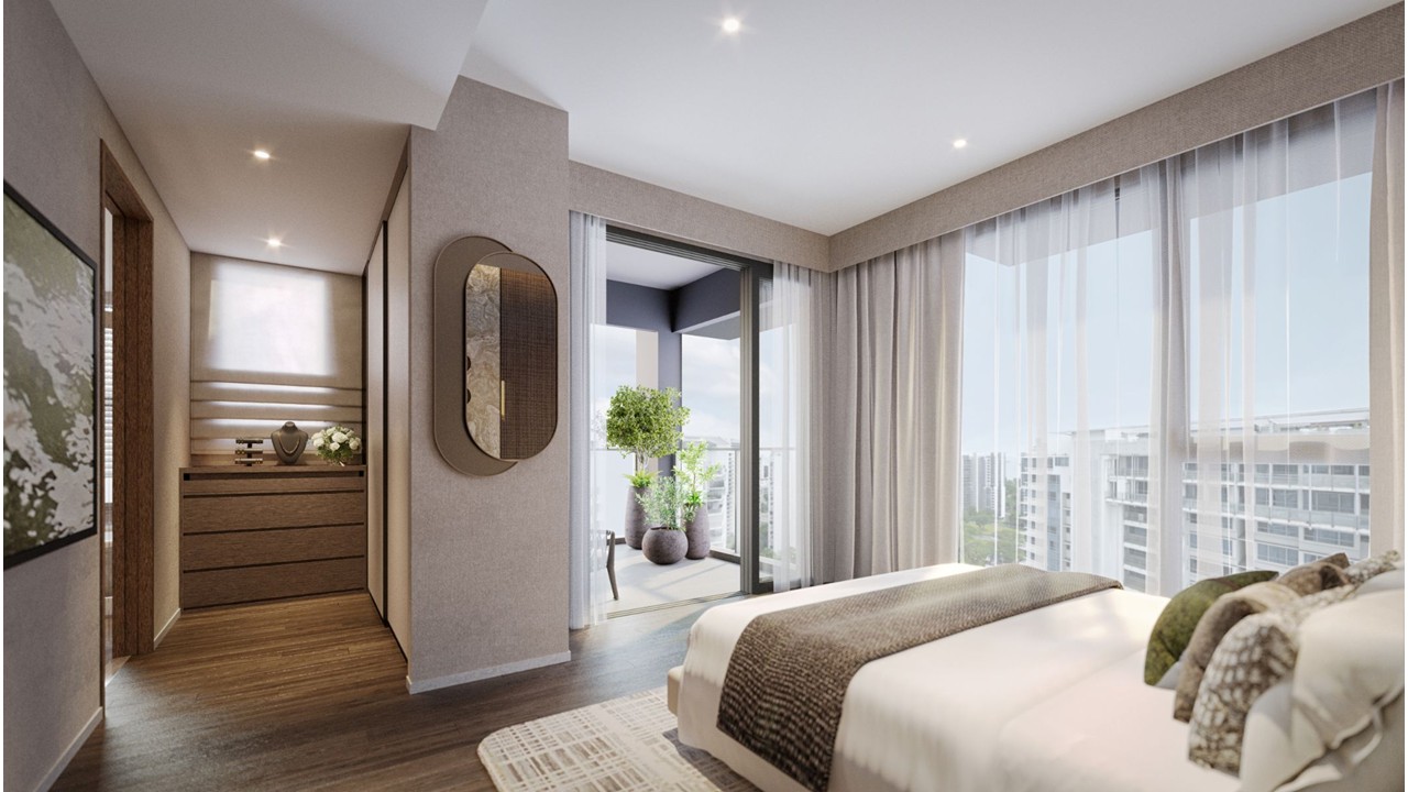 Amber House bedroom perspective