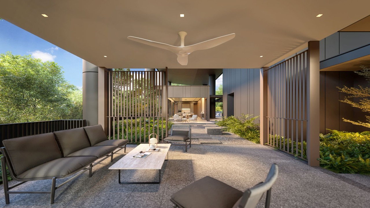 Amber House sky pavilion and lounge perspective